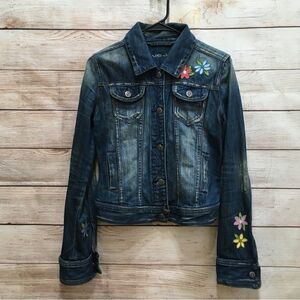 ‎UB JEANS EMBROIDERED JEAN JACKET
